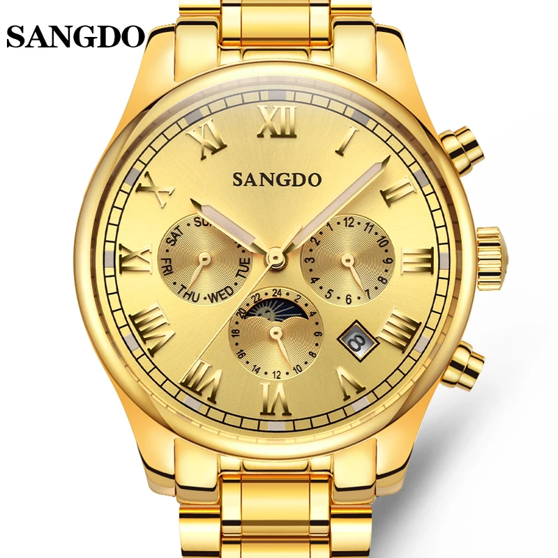 Luxury SANGDO watch men Luminous Stainless steel Automatic mechanical Sapphire waterproof calendar wristwatch relogio masculine
Luxury SANGDO watch men Luminous Stainless steel Automatic mechanical Sapphire waterproof calendar wristwatch relogio masculine