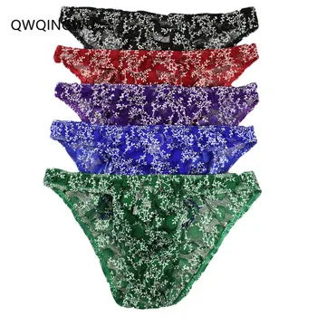 5PCS/Lot Sexy Underwear Lace Men Briefs Cueca Pouch Gay Male Breathable Shorts Sexy Transparent Thin Underpants U Convex Briefs
5PCS/Lot Sexy Underwear Lace Men Briefs Cueca Pouch Gay Male Breathable Shorts Sexy Transparent Thin Underpants U Convex Briefs