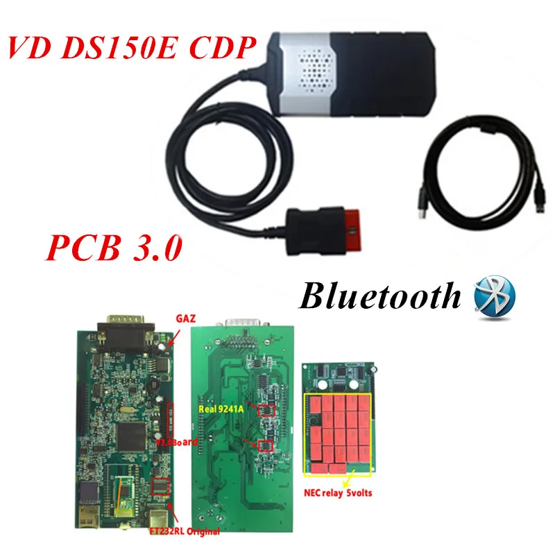 Latest OBDII SCANNER CDP Pro plus For autocome Delphis vd ds150e cdp Car diagnostic tools Scanner with Green V3.0 PCB
Latest OBDII SCANNER CDP Pro plus For autocome Delphis vd ds150e cdp Car diagnostic tools Scanner with Green V3.0 PCB