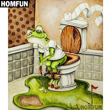 HOMFUN Full Square/Round Drill 5D DIY Diamond Painting "Frog toilet" 3D Embroidery Cross Stitch 5D Home Decor Gift A00622
HOMFUN Full Square/Round Drill 5D DIY Diamond Painting "Frog toilet" 3D Embroidery Cross Stitch 5D Home Decor Gift A00622