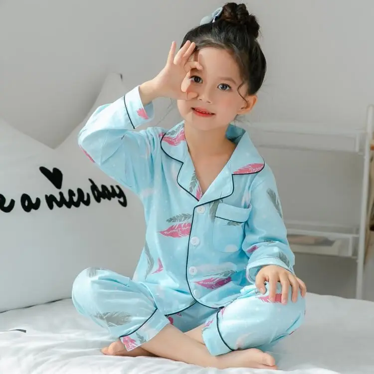 2019 Spring New Children's Pajamas Suit Girls Long-sleeved Cardigan Trousers Baby Cotton Kids Sleepwear Children Clothing Set
2019 Spring New Children's Pajamas Suit Girls Long-sleeved Cardigan Trousers Baby Cotton Kids Sleepwear Children Clothing Set