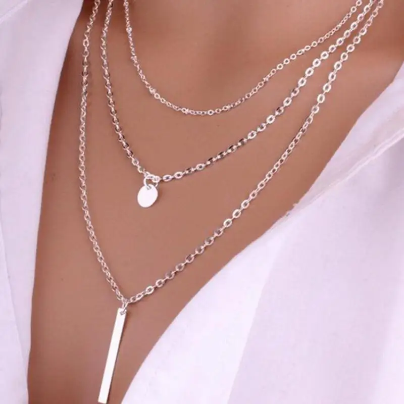 Foreign Trade Hot Jewelry New Copper Bead Chain Sequin Metal Strip Necklace Multi-layer Round Piece 1 Word Necklace Choker
Foreign Trade Hot Jewelry New Copper Bead Chain Sequin Metal Strip Necklace Multi-layer Round Piece 1 Word Necklace Choker
