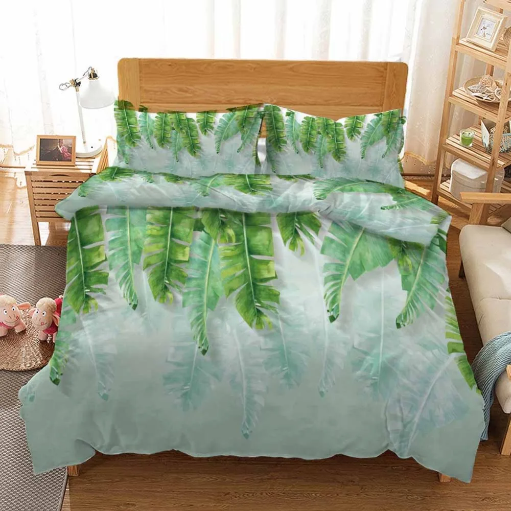 Green and clear banana leaves Bedding Quilt Cover Duvet Cover Set Pillowcase Microfiber Soft Comforter Bedroom Single Queen King
Green and clear banana leaves Bedding Quilt Cover Duvet Cover Set Pillowcase Microfiber Soft Comforter Bedroom Single Queen King