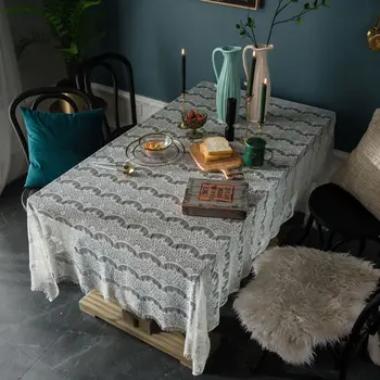 American Countryside Lace Tablecloth Hollow Decoration Cover Cloth Tea Table Eyelash Coffee Shop Deskcloth Christmas Tablecloth
American Countryside Lace Tablecloth Hollow Decoration Cover Cloth Tea Table Eyelash Coffee Shop Deskcloth Christmas Tablecloth