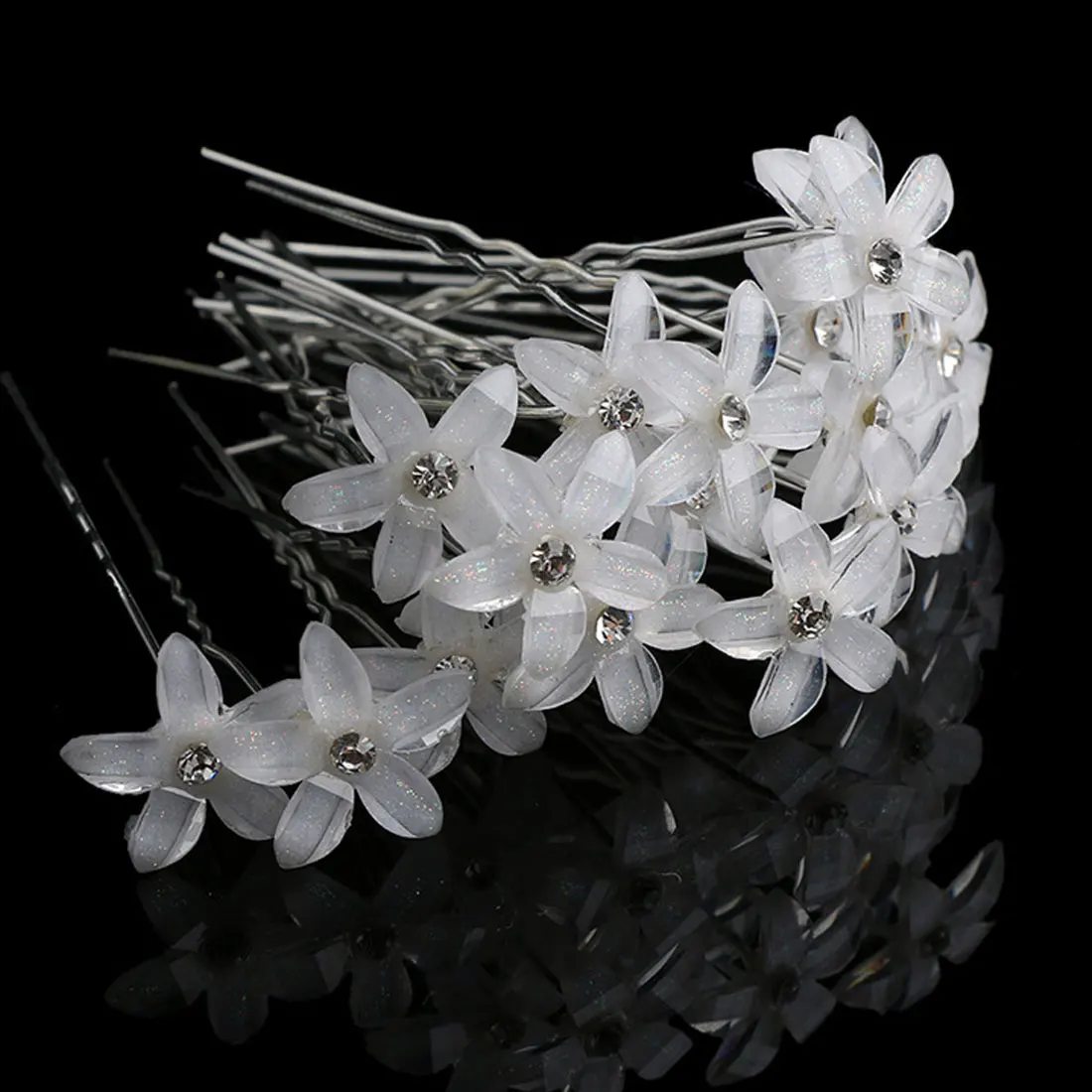 New 20pcs/lot Flower Crystal Rhinestone Shaped Hairpin HairClip Women Wedding Bridal Headdress Jewelry Hair Accessories
New 20pcs/lot Flower Crystal Rhinestone Shaped Hairpin HairClip Women Wedding Bridal Headdress Jewelry Hair Accessories