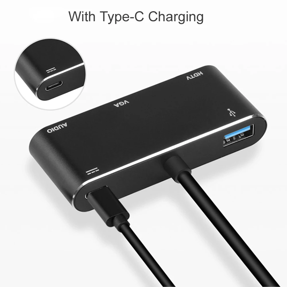 Type-C To HDMI + VGA 5 in 1 09