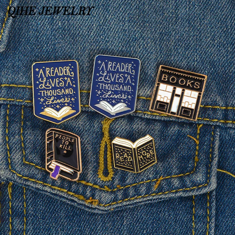 QIHE JEWELRY Book pins collection ~ Book Library Enamel pins Lapel pin Badges Brooches for men women Book lover gift
QIHE JEWELRY Book pins collection ~ Book Library Enamel pins Lapel pin Badges Brooches for men women Book lover gift