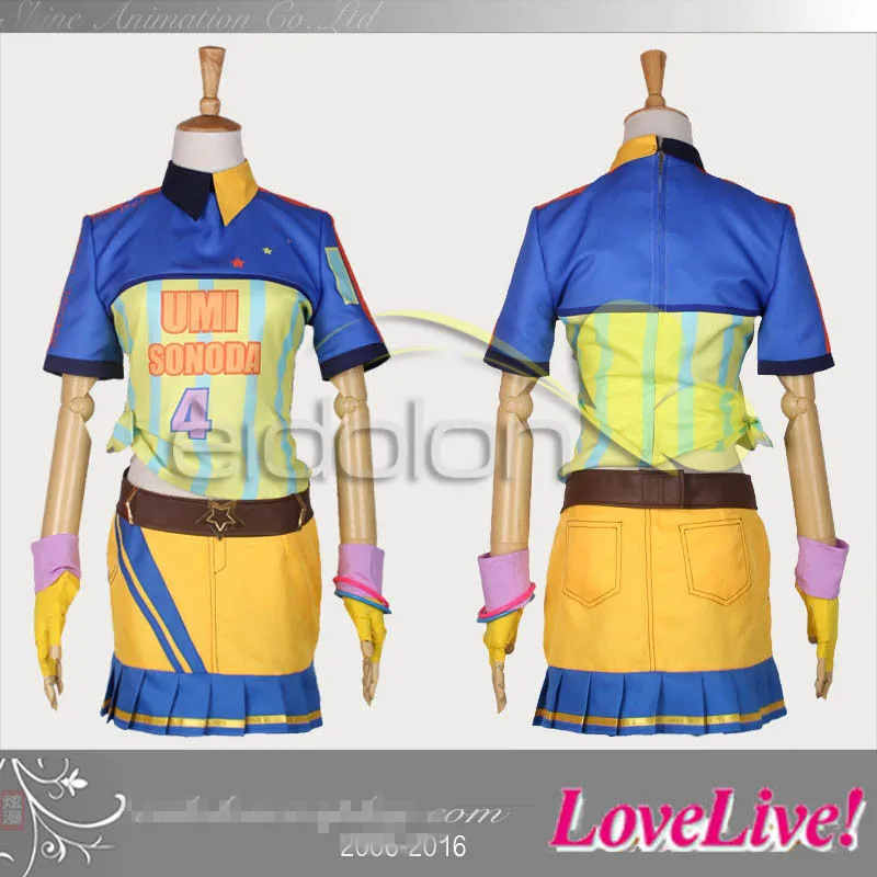 Image Love Live Sonoda Umi Uniforms Baseball Awken Dress Cosplay Costume Custom Made Free Shipping