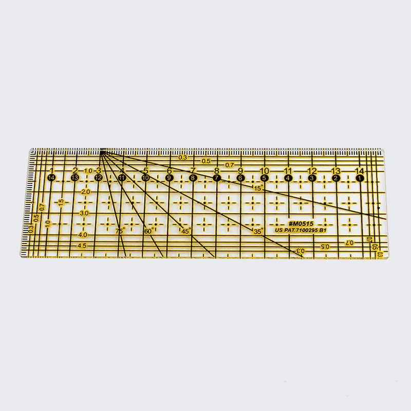 5*15 Cm Transparent Quilting Ruler Thick Patchwork Ruler Acrylic Material Drawing Ruler Multi-usage Tailor Sewing Tools Sup.
5*15 Cm Transparent Quilting Ruler Thick Patchwork Ruler Acrylic Material Drawing Ruler Multi-usage Tailor Sewing Tools Sup.