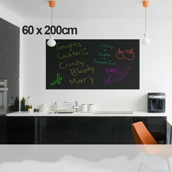 60x200CM Removable Blackboard Sticker Vinyl Chalkboard Wall Sticker with Free Liquid Chalk Pens5 Free Chalks
60x200CM Removable Blackboard Sticker Vinyl Chalkboard Wall Sticker with Free Liquid Chalk Pens5 Free Chalks