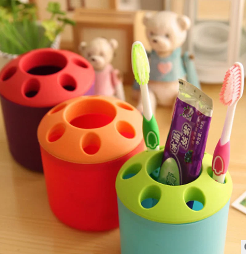 Useful Bathroom Organizer Toothbrush Holder Makeup Brush Pen Holder 4 Candy Colors
Useful Bathroom Organizer Toothbrush Holder Makeup Brush Pen Holder 4 Candy Colors