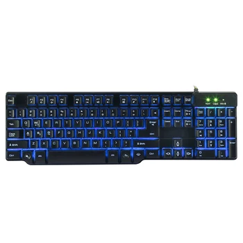 104 keys English Gaming Keyboard with 3 Colors Backlit Keycaps Teclado Gamer for PC Games with Similar Mechanical Feel
104 keys English Gaming Keyboard with 3 Colors Backlit Keycaps Teclado Gamer for PC Games with Similar Mechanical Feel