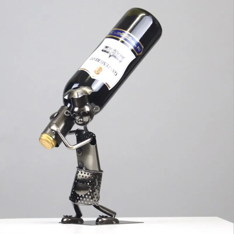 Whisky Wine Rack Handmade Funny Child Wine Rack Metal Crafts Gift Home Furnishing Wine Holder Smile Bar Decoration
Whisky Wine Rack Handmade Funny Child Wine Rack Metal Crafts Gift Home Furnishing Wine Holder Smile Bar Decoration