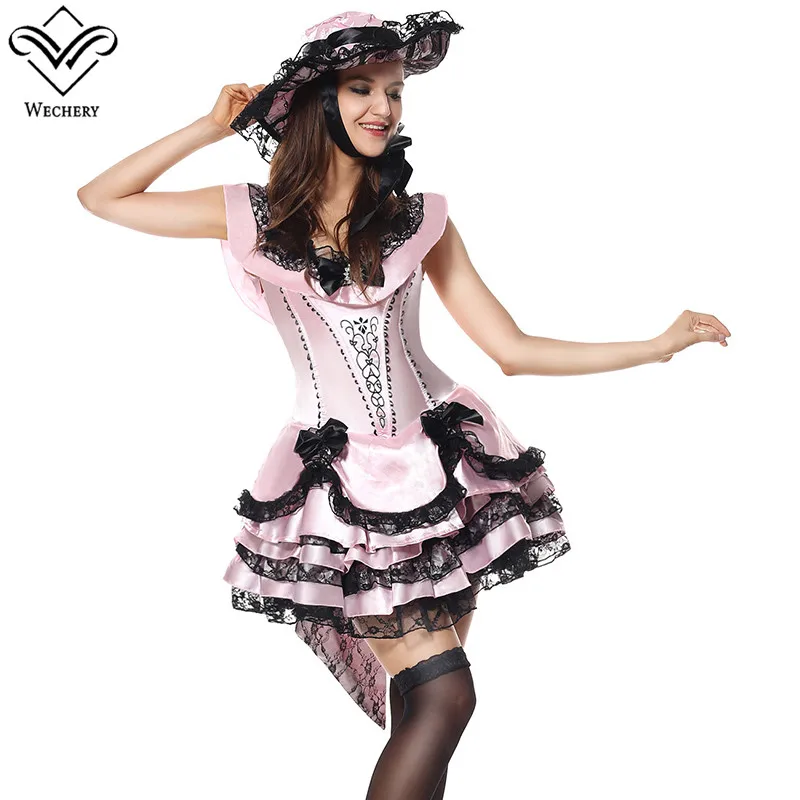 Wechery Pink Costume Princess Cosplay Tutu Dress with Hat Lace Up Sleeveless Dresses with Big Bow Clothing for Halloween
Wechery Pink Costume Princess Cosplay Tutu Dress with Hat Lace Up Sleeveless Dresses with Big Bow Clothing for Halloween