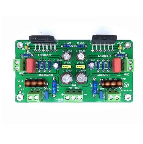 HiFi LM3886TF стерео усилитель AMP Собранный Совета 68 Вт + 4ohm 50Wx2 38Wx2 8ohm | Электронные
