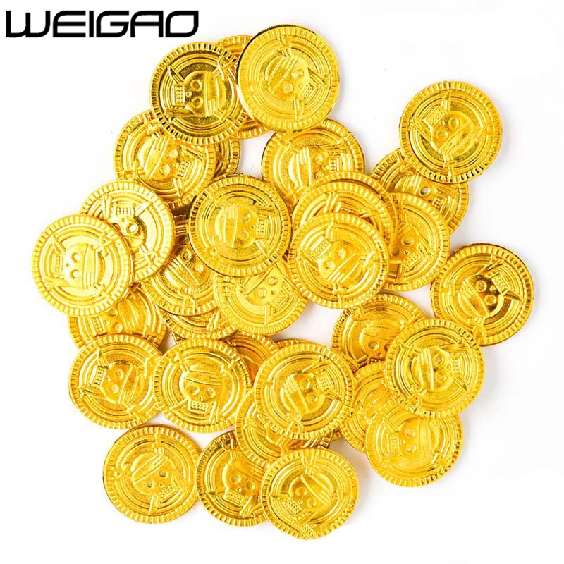 WEIGAO 50pcs Pirate Party Treasure Game Play Money Props Gold Coins Coins Halloween Christmas Games Decorations For The New Year
WEIGAO 50pcs Pirate Party Treasure Game Play Money Props Gold Coins Coins Halloween Christmas Games Decorations For The New Year