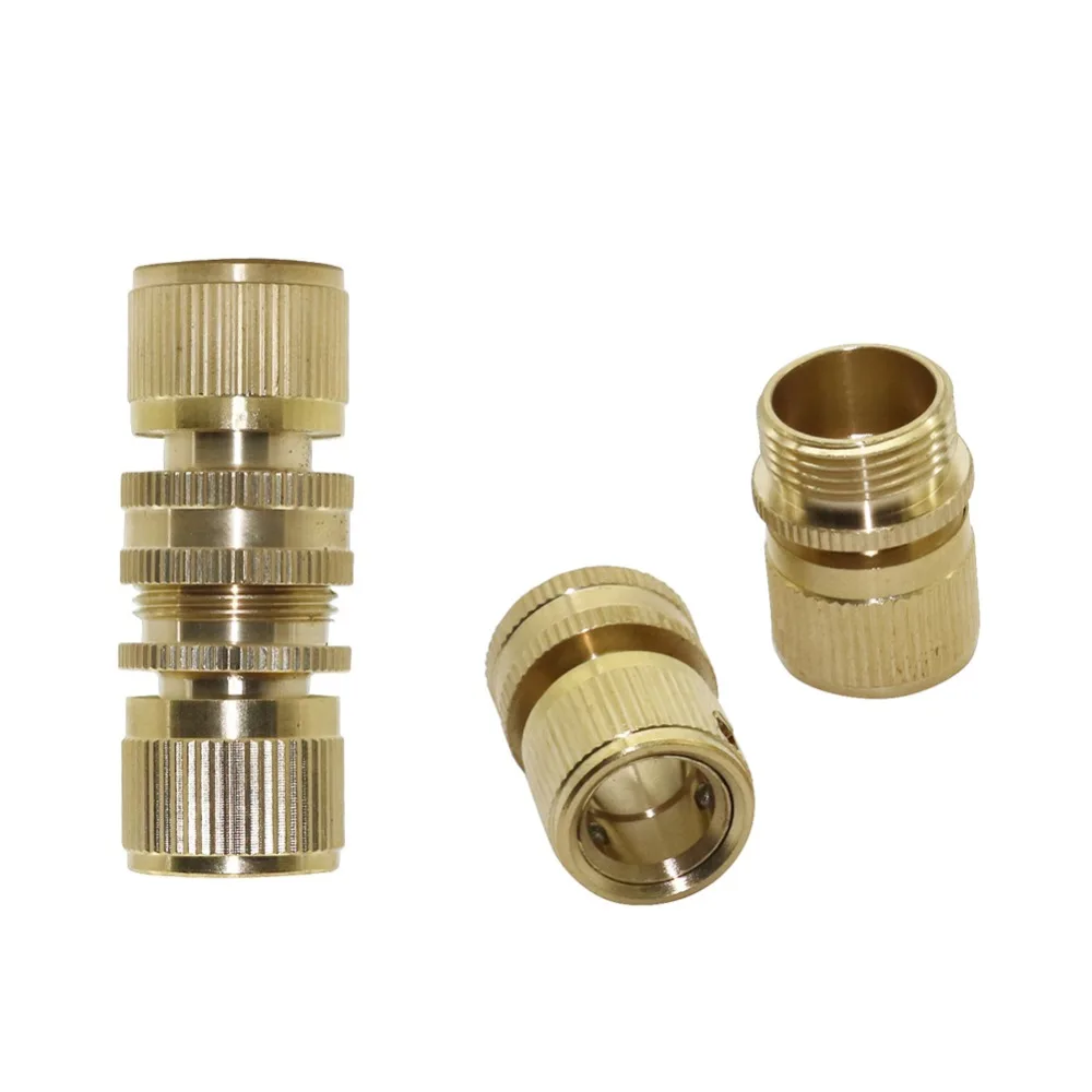 Copper 3/4" Female thread and 3/4" male thread Quick Connectors kit Garden Faucets Connector Car Wash Pipe Fittings 1 Set
Copper 3/4" Female thread and 3/4" male thread Quick Connectors kit Garden Faucets Connector Car Wash Pipe Fittings 1 Set