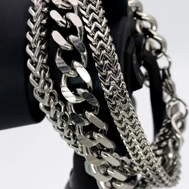 2019 Punk Rock Smooth 1/ 2 pieces Set Paired Wemon Men's Chain Link Stainless Steel Bracelet Wristband Jewelry For Male Female
2019 Punk Rock Smooth 1/ 2 pieces Set Paired Wemon Men's Chain Link Stainless Steel Bracelet Wristband Jewelry For Male Female