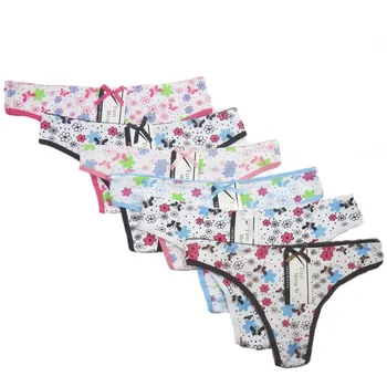 6pcs/lot M L XL Womens Briefs Fashion Cotton Print G String Panties Women Thong Panties Briefs Low Waist Lingerie Underwear 
6pcs/lot M L XL Womens Briefs Fashion Cotton Print G String Panties Women Thong Panties Briefs Low Waist Lingerie Underwear