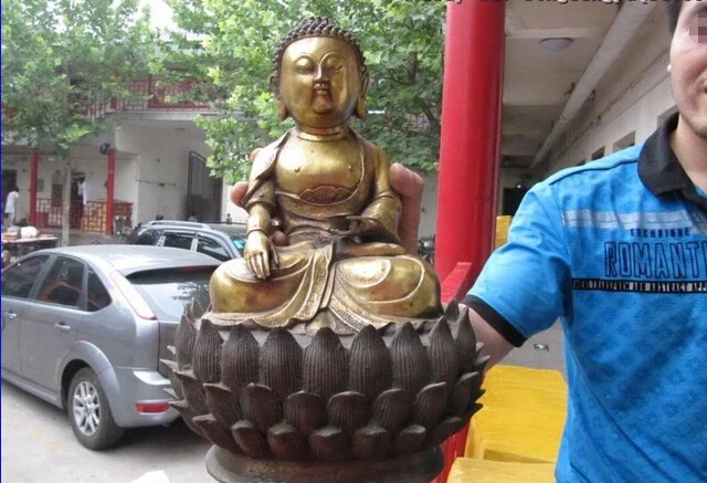 USPS to USA S0305 China Copper Bronze Ru Lai Tathagata Amitabha Buddha Sit on lotus flower Statue
USPS to USA S0305 China Copper Bronze Ru Lai Tathagata Amitabha Buddha Sit on lotus flower Statue