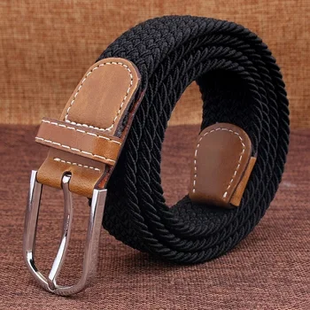 Woven Canvas Elastic Stretch Belt Men Women's Casual Knitted pin buckle Belt Plain Webbing 2018 new fashion
Woven Canvas Elastic Stretch Belt Men Women's Casual Knitted pin buckle Belt Plain Webbing 2018 new fashion