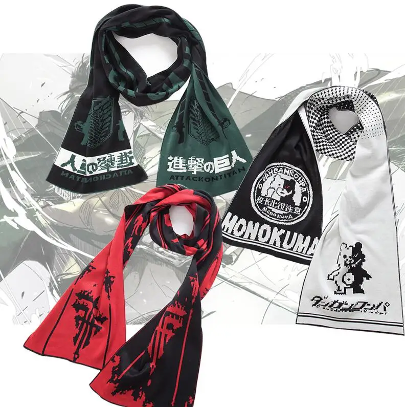 3Styles Anime Attack on Titan Danganronpa Monokuma Baka To Test To Shoukanjuu FFF Scarf Cosplay Costumes Shawl Cappa
3Styles Anime Attack on Titan Danganronpa Monokuma Baka To Test To Shoukanjuu FFF Scarf Cosplay Costumes Shawl Cappa