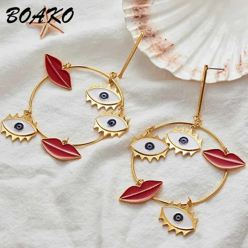 Exaggerated Evil Eyes Lips Earrings 2019 Big Statement Earrings for Women Gifts Geometric Drop Dangle Earrings Bohemian Jewelry
Exaggerated Evil Eyes Lips Earrings 2019 Big Statement Earrings for Women Gifts Geometric Drop Dangle Earrings Bohemian Jewelry