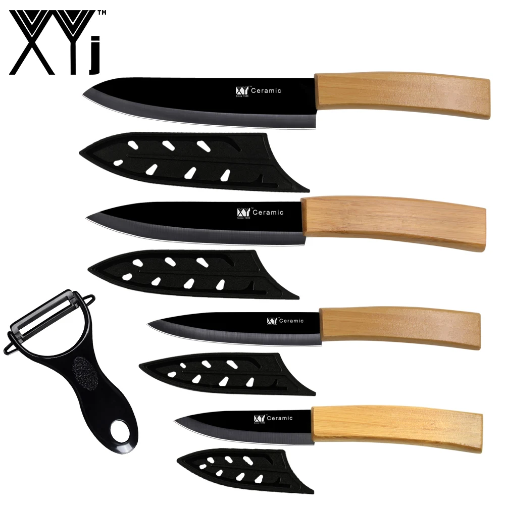 XYj 5pcs Bamboo Ceramic Knife Set Peeler Free Covers Chef Slicing Utility Paring Knives Meat Fruit Bread Cooking Tool Accessory
XYj 5pcs Bamboo Ceramic Knife Set Peeler Free Covers Chef Slicing Utility Paring Knives Meat Fruit Bread Cooking Tool Accessory