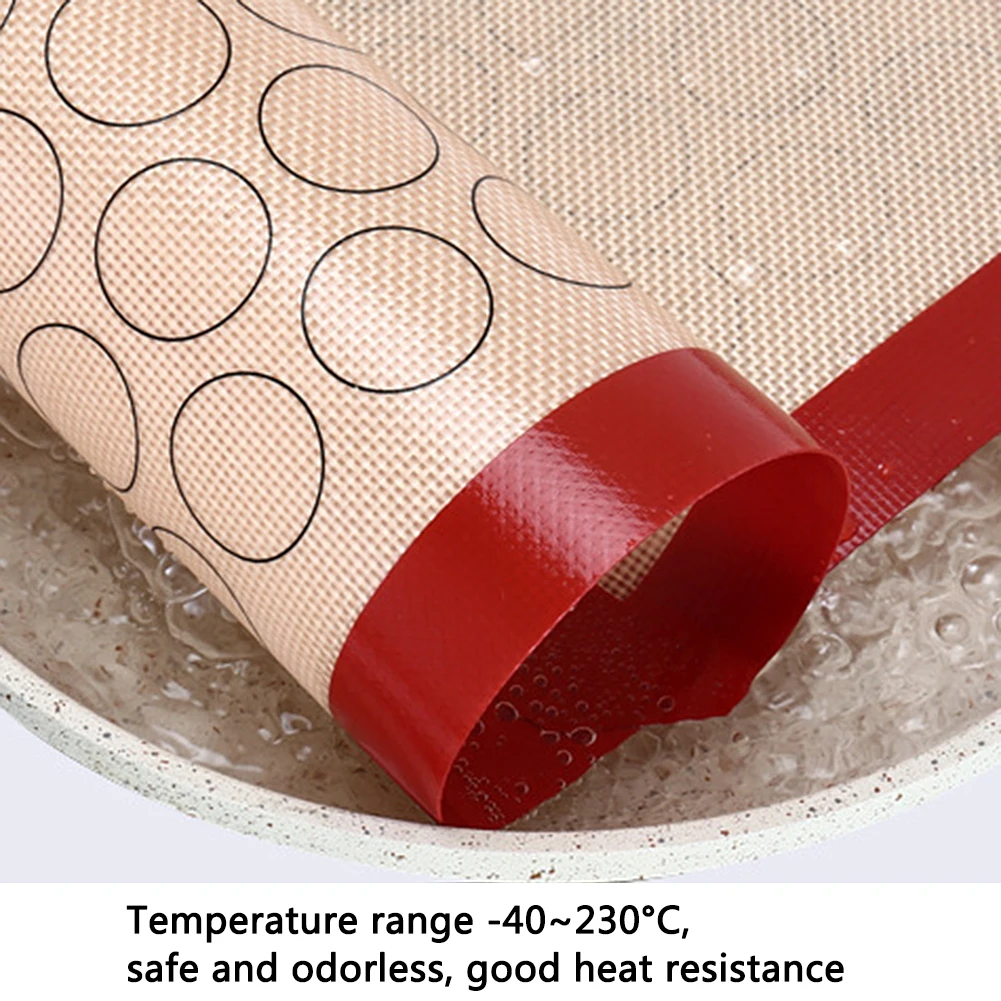 42X29.5cm Silicone Macaron Baking Mat - for Bake Pans - Macaroon/Pastry/Cookie Making - Professional Grade Nonstick
42X29.5cm Silicone Macaron Baking Mat - for Bake Pans - Macaroon/Pastry/Cookie Making - Professional Grade Nonstick