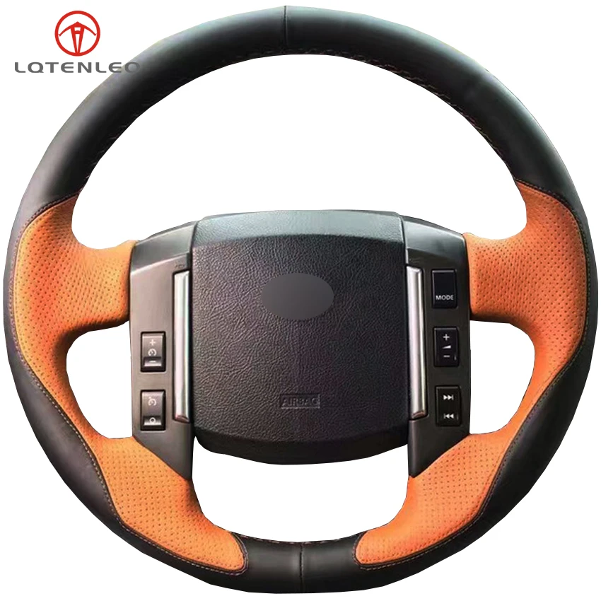 LQTENLEO Orange Black Leather DIY Hand-stitched Car Steering Wheel Cover For Land Rover Freelander 2 2007-2012
LQTENLEO Orange Black Leather DIY Hand-stitched Car Steering Wheel Cover For Land Rover Freelander 2 2007-2012