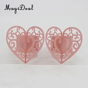 100pcs Romantic Pink Heart Paper Serviette Napkin Rings Holders Home Wedding Banquet Party Table Decoration
100pcs Romantic Pink Heart Paper Serviette Napkin Rings Holders Home Wedding Banquet Party Table Decoration