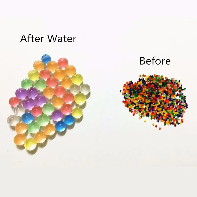 Riempitore del vaso di acqua Beads 500Pcs Growing Gel Jelly Gems sfere di cristallo perle Polymer Per Wedding decorazione multicolor