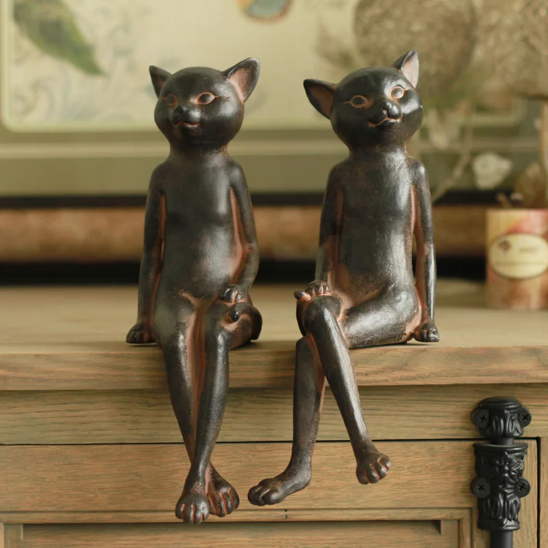 American high-grade resin decoration study the living room table partition shelf ornaments retro configuration 1 of cat lovers
American high-grade resin decoration study the living room table partition shelf ornaments retro configuration 1 of cat lovers