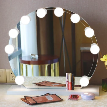Makeup Mirror Vanity LED Light 10 Bulbs Dimmable Vanity Light Bulbs for Dressing Table Bathroom Mirror Light Fixture USB DC5V
Makeup Mirror Vanity LED Light 10 Bulbs Dimmable Vanity Light Bulbs for Dressing Table Bathroom Mirror Light Fixture USB DC5V