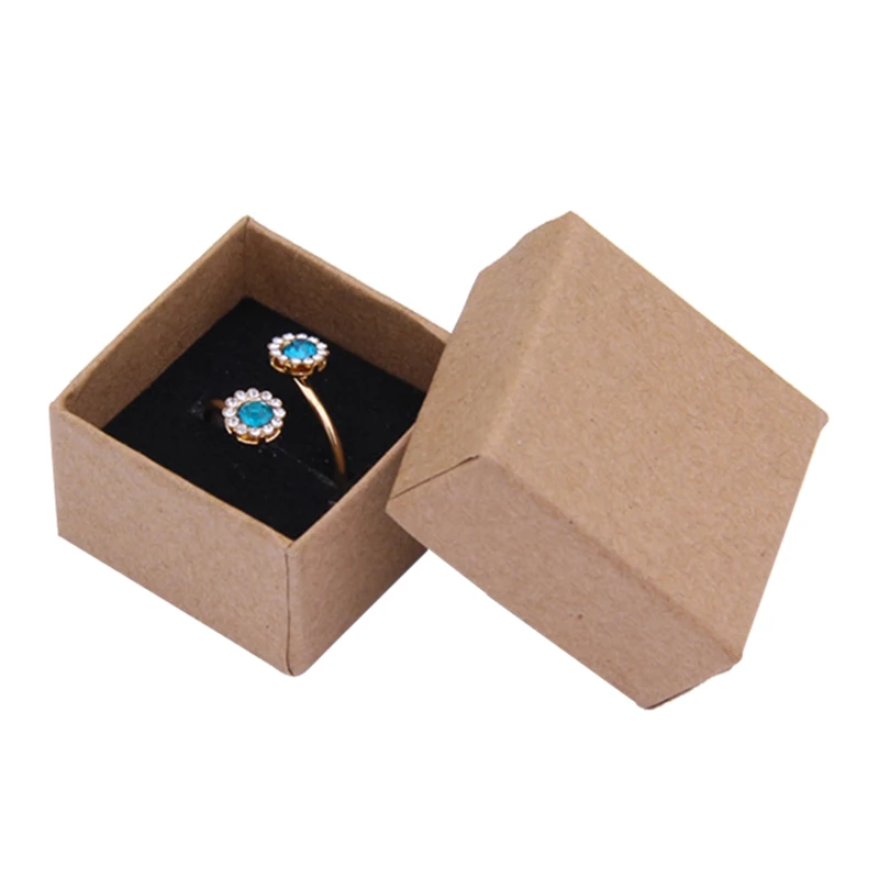 4x4x3cm Ring Box 24pcs Kraft Earrings/Pendant Gift Boxes High Quality Jewelry Organizer Display Paper Packaging Black Sponge
4x4x3cm Ring Box 24pcs Kraft Earrings/Pendant Gift Boxes High Quality Jewelry Organizer Display Paper Packaging Black Sponge