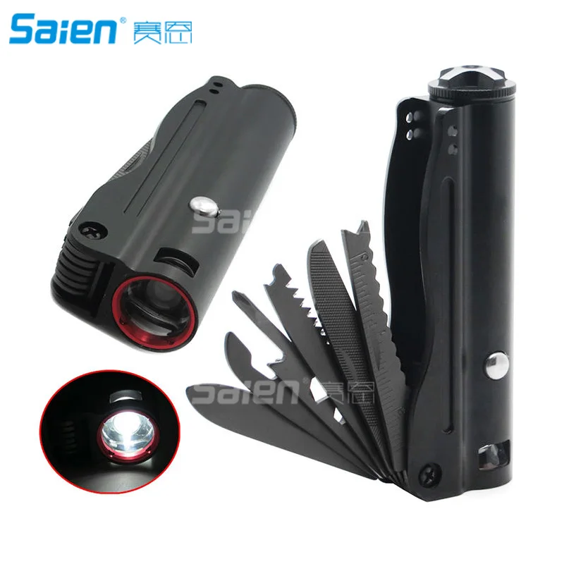 Mulifunctional 6 In 1 Knife Tactical LED Flashlight Car Charger Survival Emergency Camping Light 18650 | Спорт и развлечения