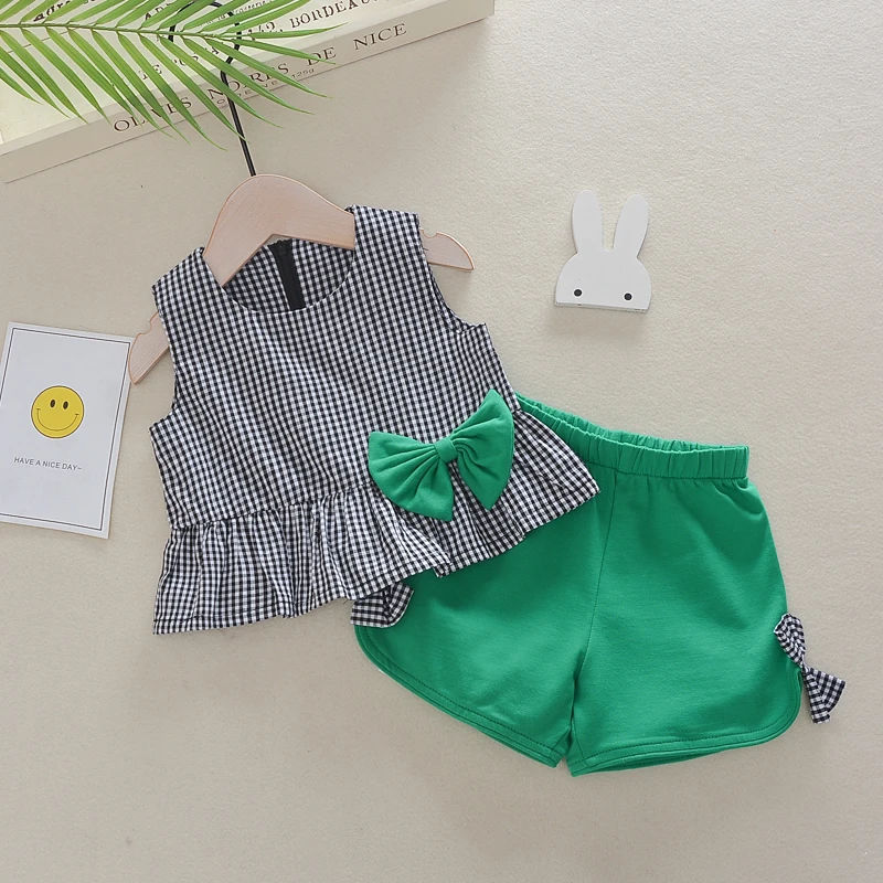 2019 baby girls clothes set new summer newborn lattice print t-hirt+shorts 2pcs bow infant fashion toddler girl clothes set
2019 baby girls clothes set new summer newborn lattice print t-hirt+shorts 2pcs bow infant fashion toddler girl clothes set
