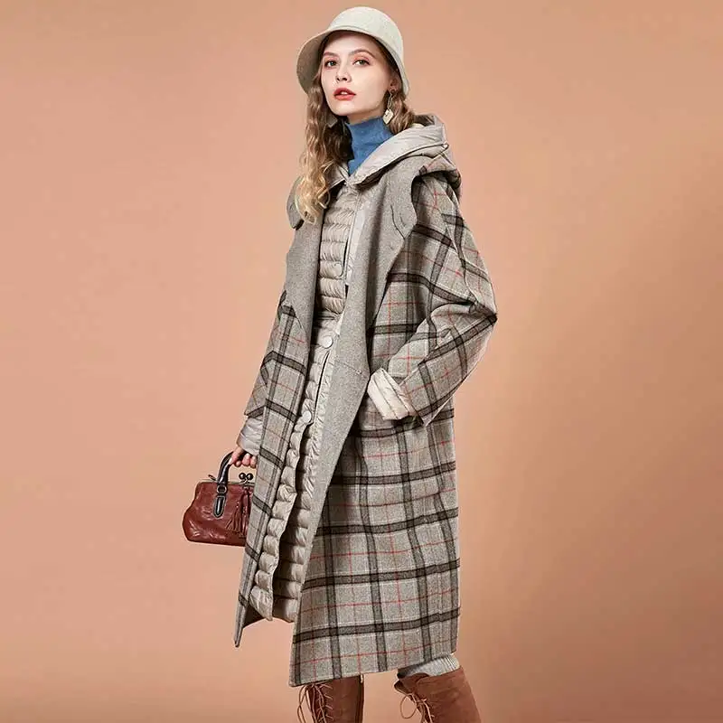 ARTKA 2018 Autumn and Winter Women Vintage Houndstooth Simple Large Pocket Loose Double Woolen Coat S-XL FA10189D
ARTKA 2018 Autumn and Winter Women Vintage Houndstooth Simple Large Pocket Loose Double Woolen Coat S-XL FA10189D