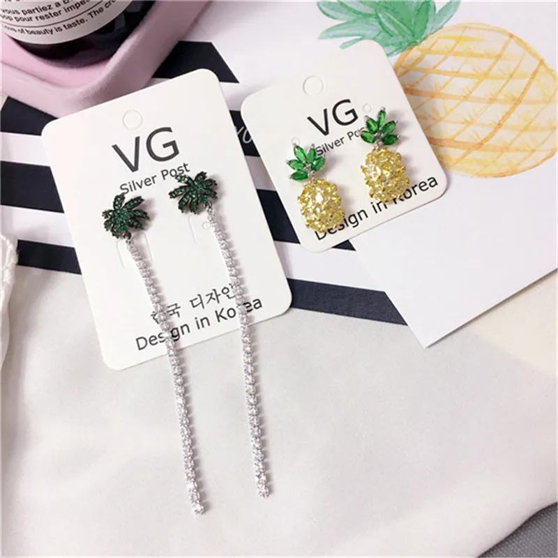 Korea Alloy Rhinestone Zircon Pineapple Coco Fashion Spring Drop Earrings Fashion Jewelry Accessories For Woman-SWD5
Korea Alloy Rhinestone Zircon Pineapple Coco Fashion Spring Drop Earrings Fashion Jewelry Accessories For Woman-SWD5