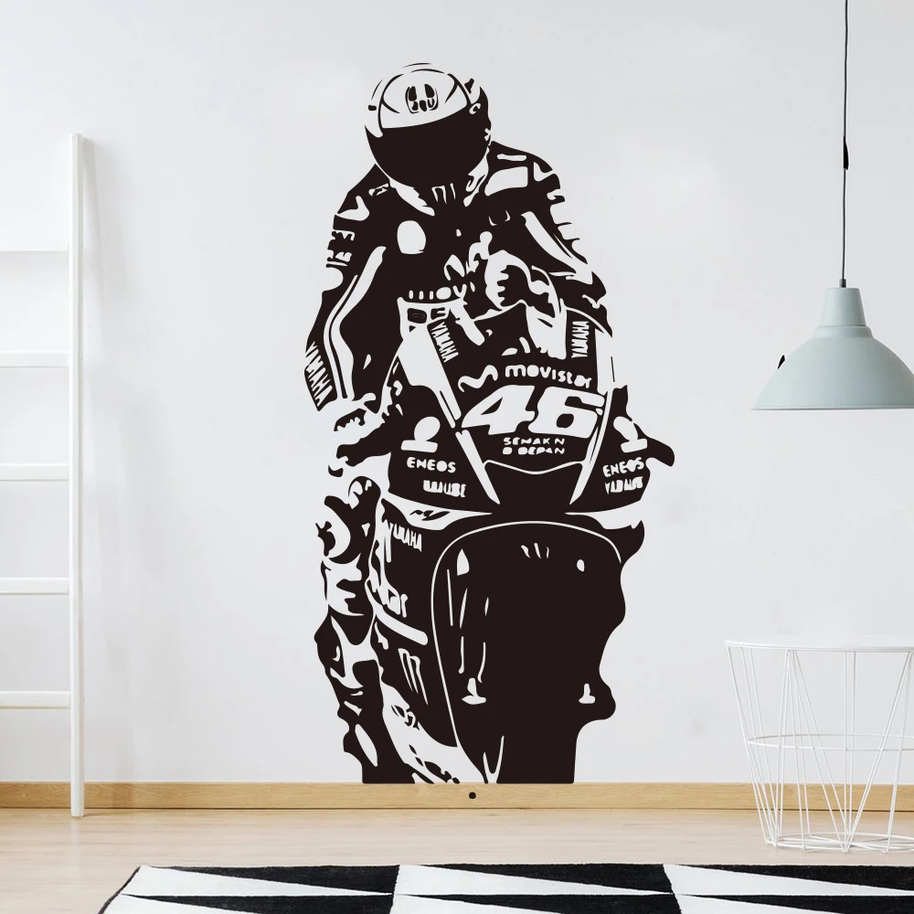 Valentino Rossi VR The Doctor Motor Race Wall Decal Boy Room Kids Room Motorcycle Racing Sport Wall Sticker Living Room
Valentino Rossi VR The Doctor Motor Race Wall Decal Boy Room Kids Room Motorcycle Racing Sport Wall Sticker Living Room