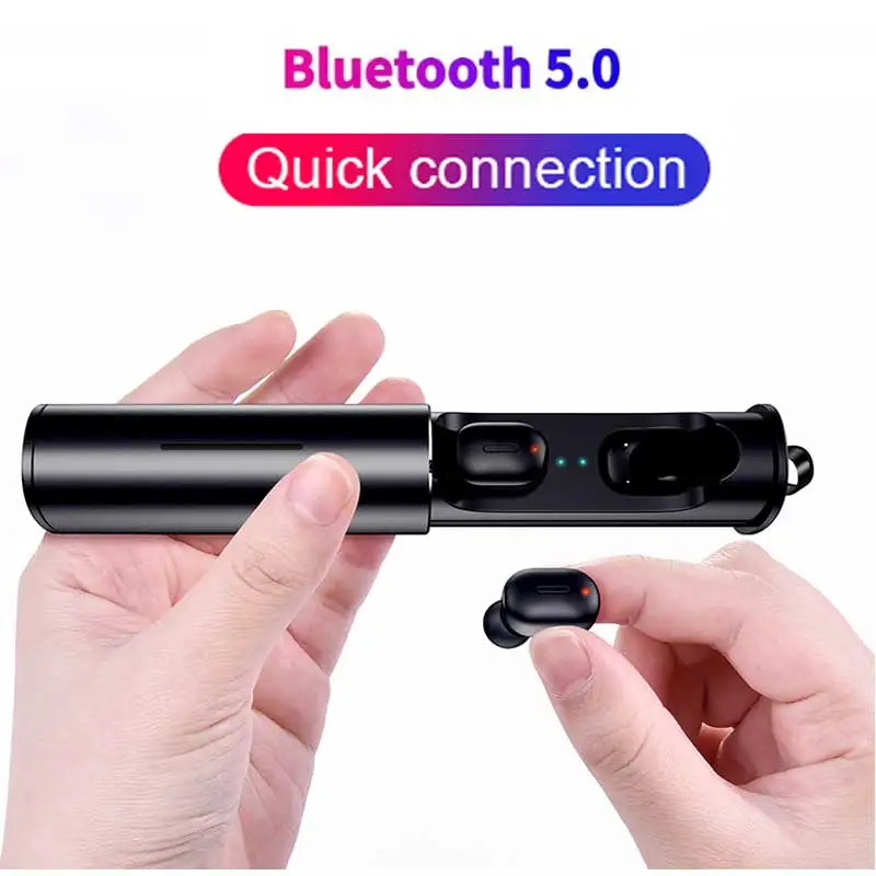 Мини T1 TWS Bluetooth 5 0 наушники 3D настоящие беспроводные стерео с микрофоном