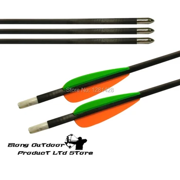 12Pcs 30" SP600 ID4.2mm Pure Carbon Arrow 3" TPU Vane Bullet Point Outdoor Target Practice Shooting Archery Bow Free Shipping
12Pcs 30" SP600 ID4.2mm Pure Carbon Arrow 3" TPU Vane Bullet Point Outdoor Target Practice Shooting Archery Bow Free Shipping
