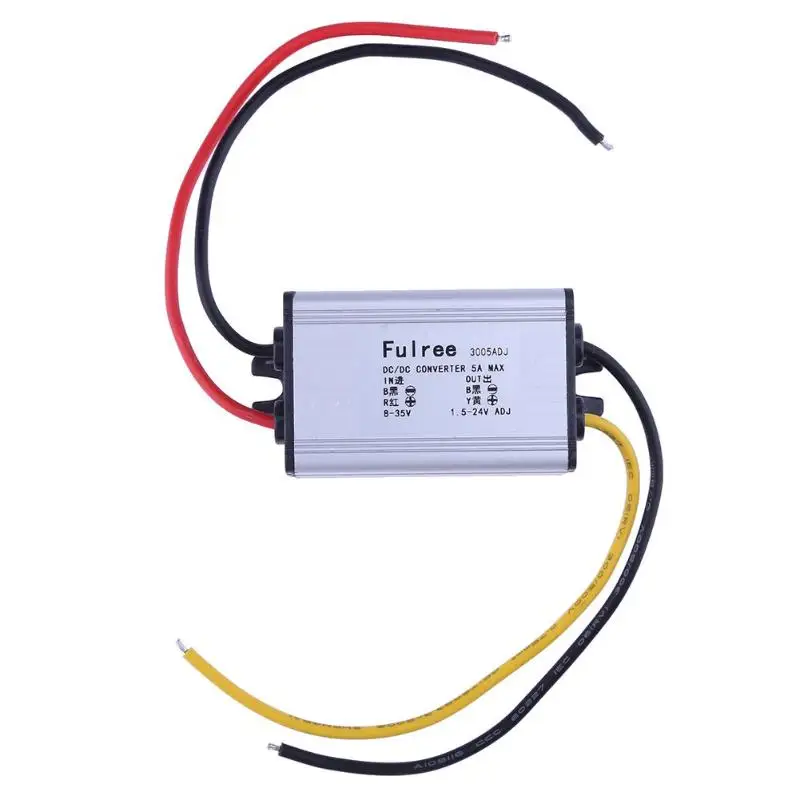 Aluminum Alloy Shell DC-DC Converter 8-35V to 1.5-24V 5A Max Power Supply Step-down Module 95% High Conversion Rate
Aluminum Alloy Shell DC-DC Converter 8-35V to 1.5-24V 5A Max Power Supply Step-down Module 95% High Conversion Rate