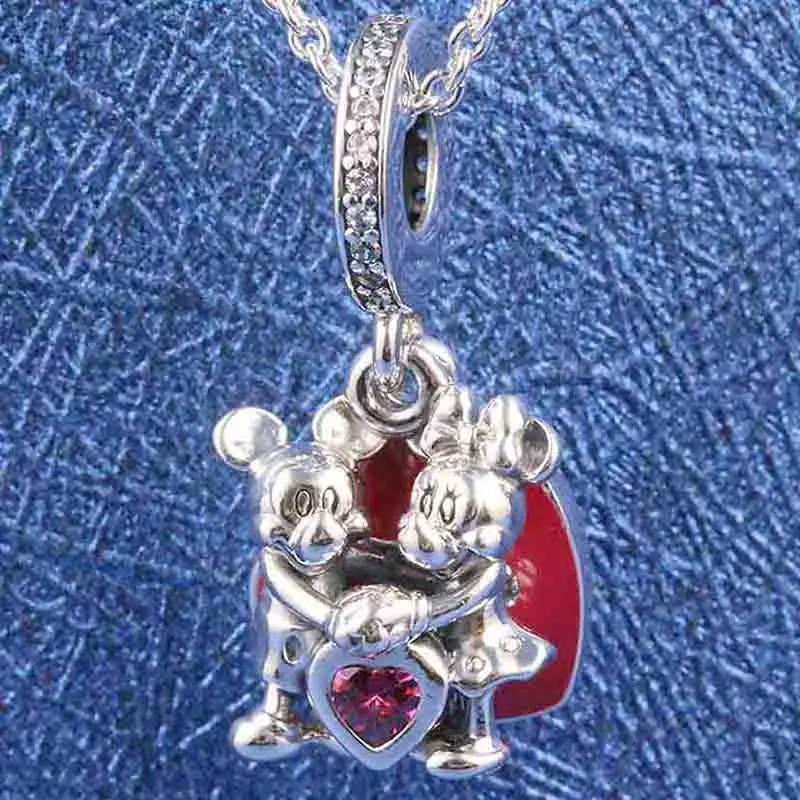 New 925 Sterling Silver Charm Red Enamel Mickey And Minnie With Love Sweethearts Pendant Beads Fit Pandora Bracelet Diy Jewelry
New 925 Sterling Silver Charm Red Enamel Mickey And Minnie With Love Sweethearts Pendant Beads Fit Pandora Bracelet Diy Jewelry