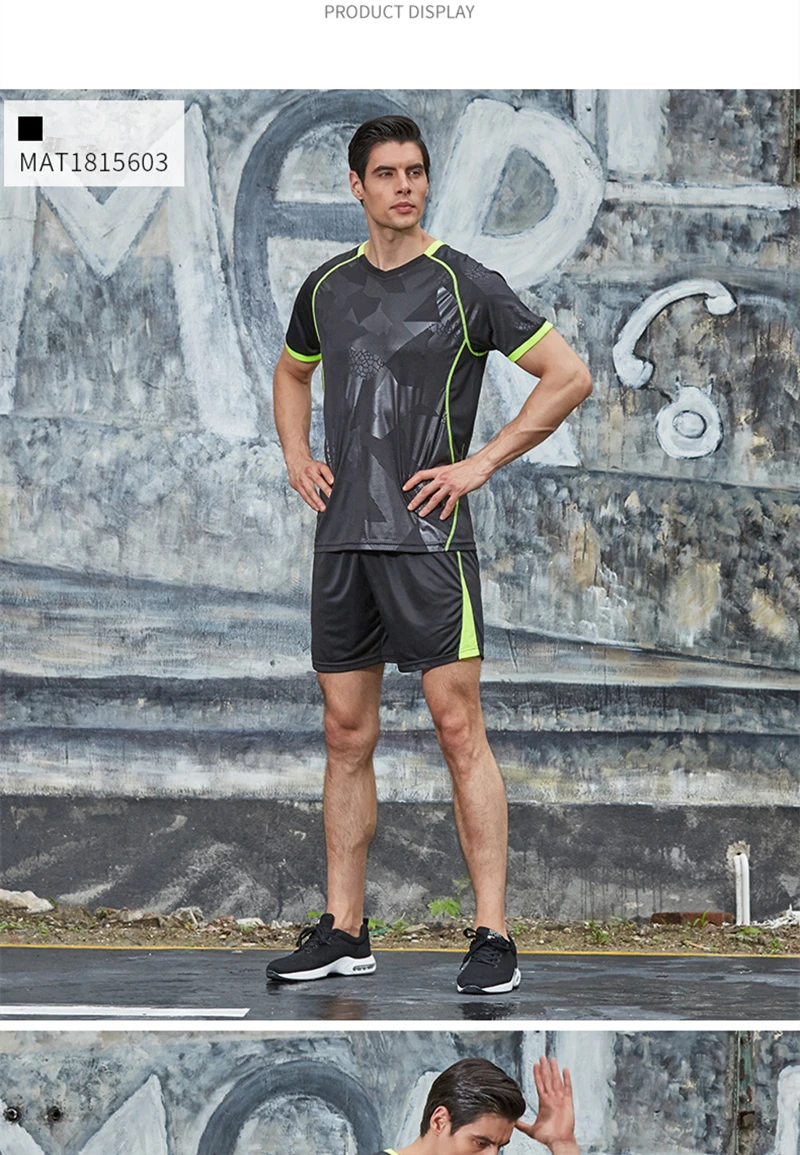 running t shirt and shorts