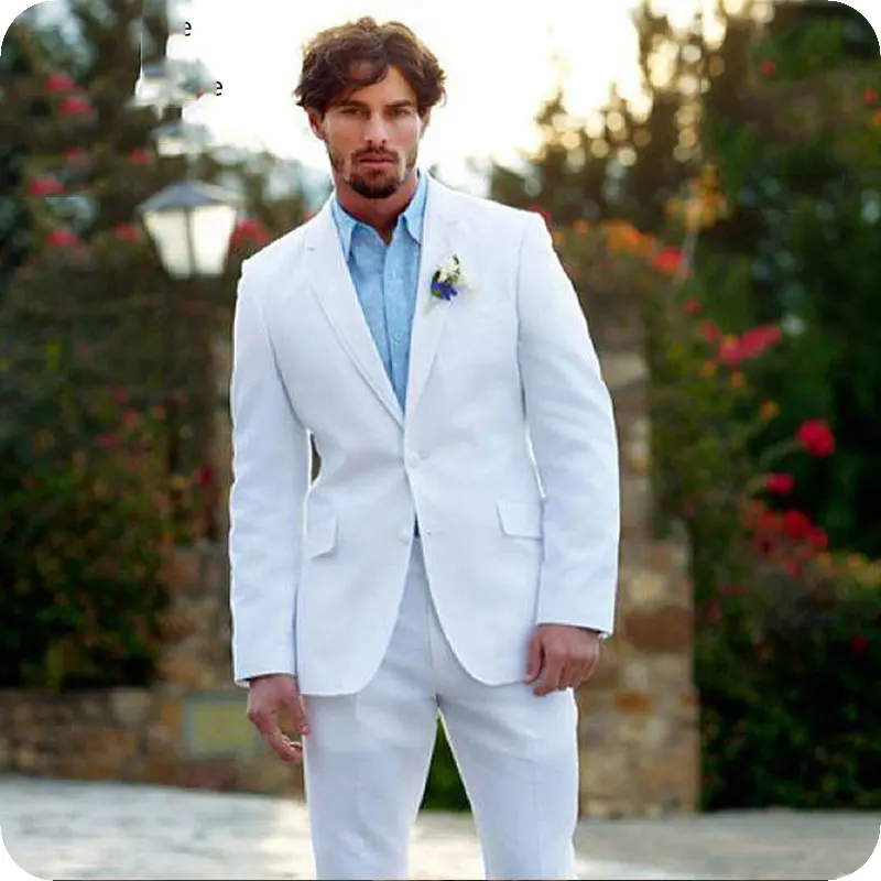 White Men Suits Wedding Tuxedos Groom Wear 2 Pieces (Jacket+Pants) Slim Fit Prom Bridegroom Suits Best Man Coustume Homme Blazer
White Men Suits Wedding Tuxedos Groom Wear 2 Pieces (Jacket+Pants) Slim Fit Prom Bridegroom Suits Best Man Coustume Homme Blazer