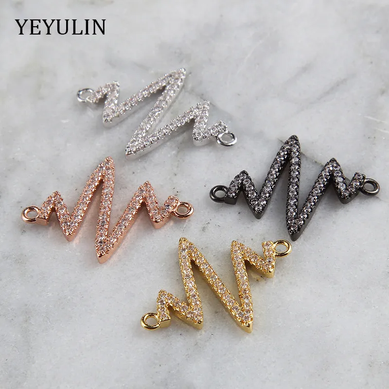 High Quality lightning Shaped Gold Black Color Cu Copper Pendant Connectors For Making Jewelry DIY Accessories
High Quality lightning Shaped Gold Black Color Cu Copper Pendant Connectors For Making Jewelry DIY Accessories