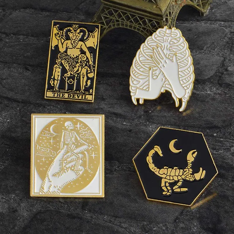 Dark Enamel Pin Satan Demon Satanism Metal Punk Witch Evil Pins Halloween Skeleton Gothic Puck Brooch Jewelry Badge
Dark Enamel Pin Satan Demon Satanism Metal Punk Witch Evil Pins Halloween Skeleton Gothic Puck Brooch Jewelry Badge