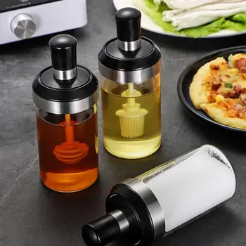 Glass Seasoning Tank Kitchen Spice Kit Bottles Pepper Spoon Seasoning Jars Oil Brush Honey Container Food Storage Container
Glass Seasoning Tank Kitchen Spice Kit Bottles Pepper Spoon Seasoning Jars Oil Brush Honey Container Food Storage Container