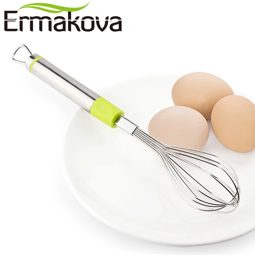 ERMAKOVA Wire Whisk Egg Beater Blender Stainless Steel Manual Balloon Egg Stirring Whisk Milk Kitchen Utensils for Blending
ERMAKOVA Wire Whisk Egg Beater Blender Stainless Steel Manual Balloon Egg Stirring Whisk Milk Kitchen Utensils for Blending